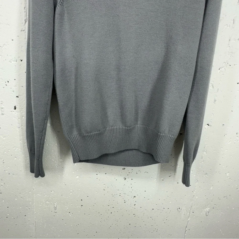 Banana Republic Men’s Size Large Gray Merino Wool Blend Shawl Collar Sweater